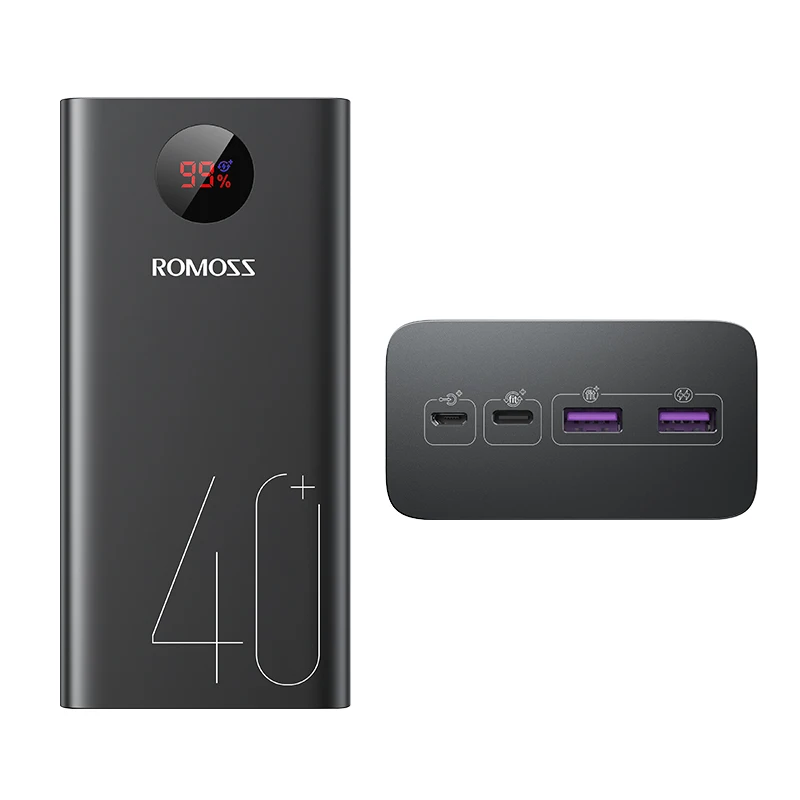 ROMOSS Power Bank 40000mAh 18W PD QC 3.0 Powerbank повербанк внешний аккумулятор павербанк for смартфоны