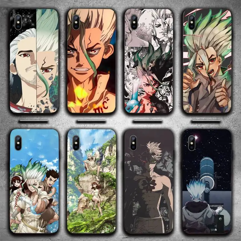 

Cartoon Dr.STONE Phone Case For iphone 12 11 13 7 8 6 s plus x xs xr pro max mini