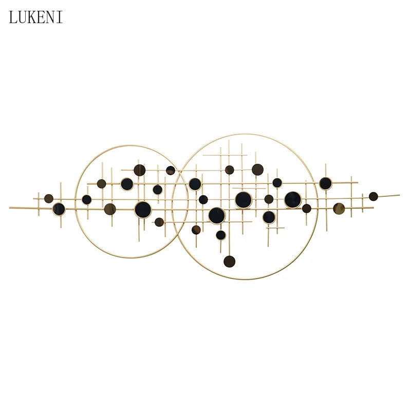 

Light Luxury Modern Iron Wall Hanging Porch Living Room Sofa Background Wall Hanging Model Room Study Wall Hanging