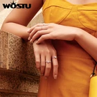 Женское кольцо из серебра 925 пробы, с радужным сердцем и ЛАПКОЙ