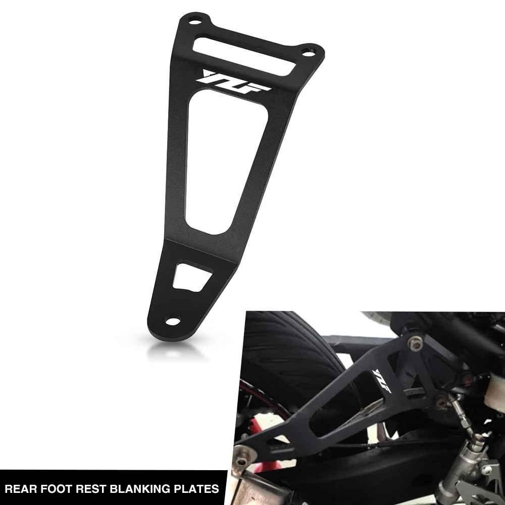 

For YAMAHA YZF-R3 YZF R3 2015-2021 Motorcycle Rear Foot Rest Blanking Plates YZF-R25 YZF R25 2014-2021 2020 2019 2018 2017 2016