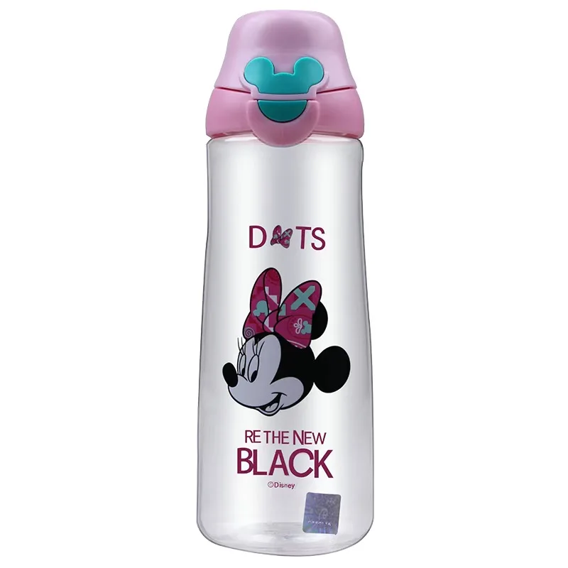 Disney  girls Minnie Mickey Mouse Cartoon cups With straw kids  Sport Bottles girls Princess  Juice cup