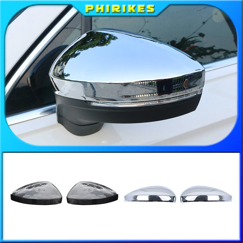 

Rearview Side Wing Mirror Caps Cover For VW Tiguan Allspace L MK2 2017 2018 2019 2020