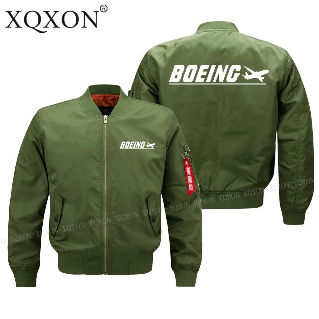 

New-2022New Printed Boeing Design Men Coats Jackets Autumn Winter Pilot Man Jacket Black Blue And Green Jacket Men S-6XL J701