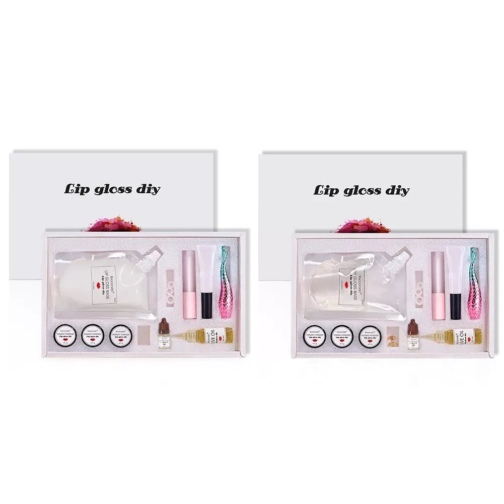 

NEW2023 Lip Gloss DIY Moisturizing Matte LipGloss Base Gel Lip Glaze Making Kit Safe Handmade Cosmetic Lasting Lip Gloss Random