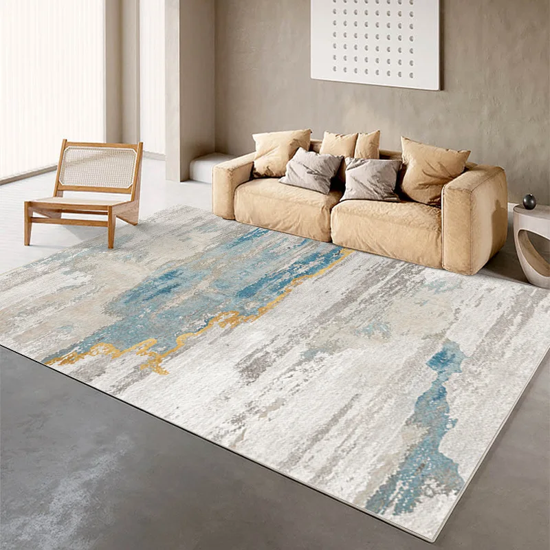 

Modern Home Crystal Velvet Living Room Carpet Abstract Bedroom Bedside Blanket Office Full Balcony Floor Mat Decoration Home