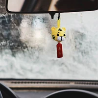 car pendant tiger mascot hanging pendant cute lucky tiger ornaments auto rearview mirror interior decoration accessories gifts