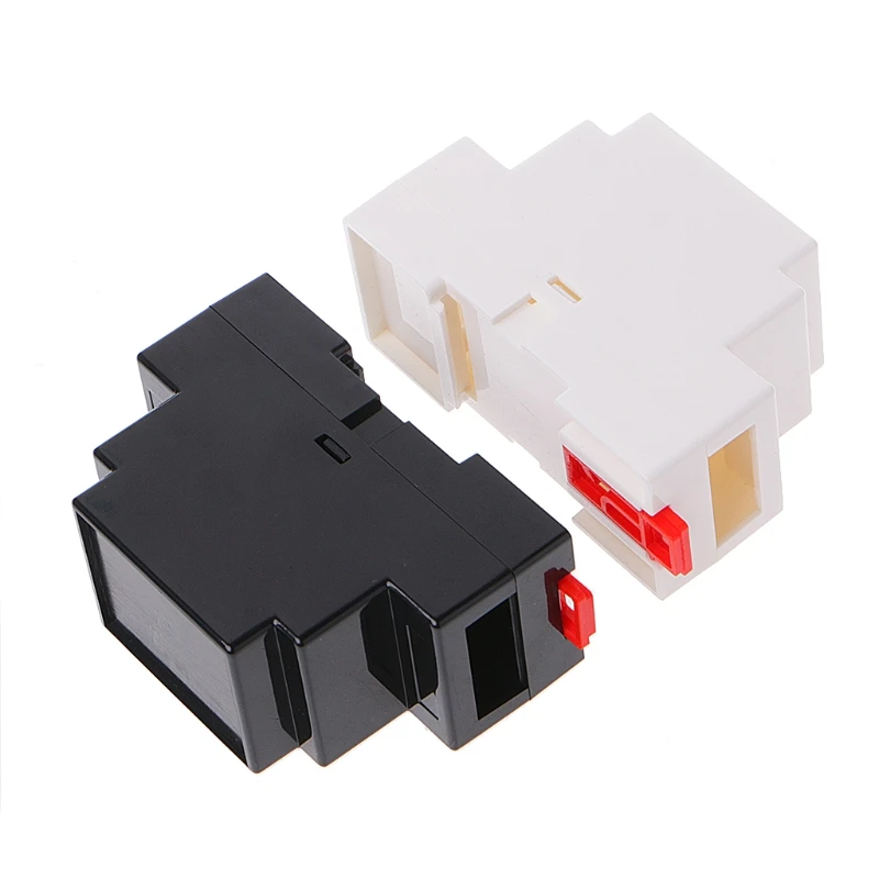 

2 Pcs 88x37x59mm Plastic Electronics Box Project Case DIN Rail PLC Junction Box коробка пластик 박스 붐박스 бокс в багажник бокс мод