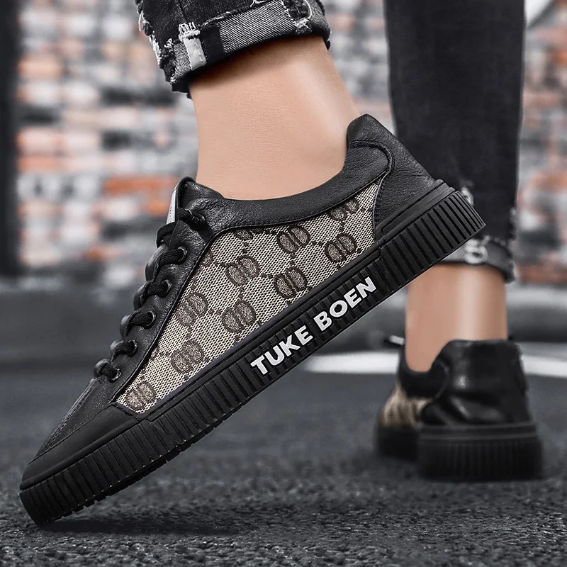 

Summer breathable student casual thick-soled men's shoes new British fashion brand all-match low-top youth shoes