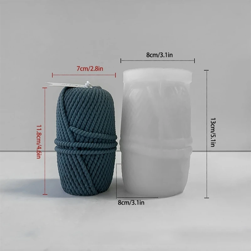 Гибкая силиконовая форма для создания волчьих свечей небольшая свечей-колонн