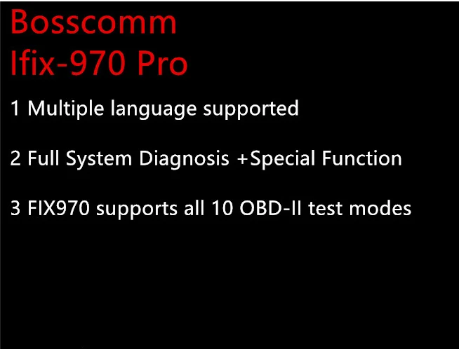 Высококачественный портативный автоматический сканер BossComm IFIX 970 поддерживает