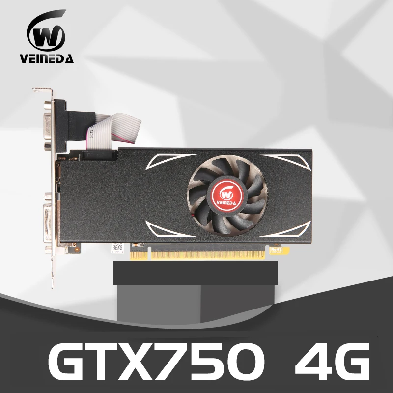 

Видеокарта GTX 750, 4 Гб, 128 бит, GDDR5, графическая карта GTX 750 4g для игр nVIDIA Geforce, VGA-карта, мощнее, чем GTX750, 2 Гб