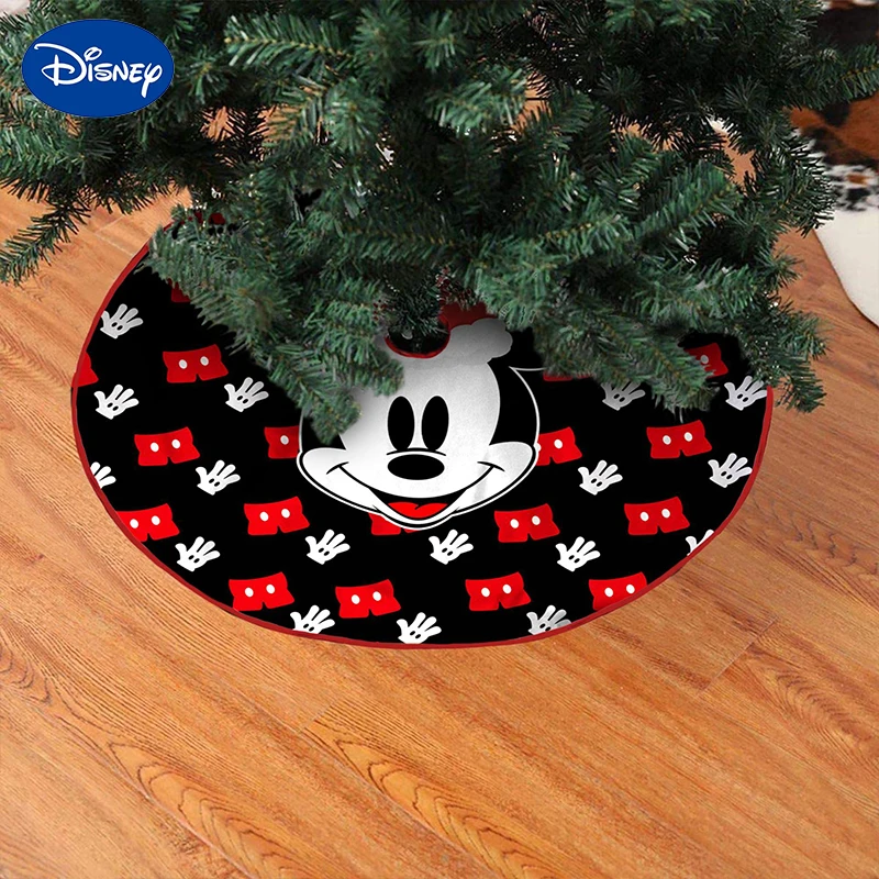 

Disney Mickey Mouse Christmas Tree Skirt Minnie Cartoon Figure Xmas Tree Carpet Merry Christmas Decor for Home 2024 New Year