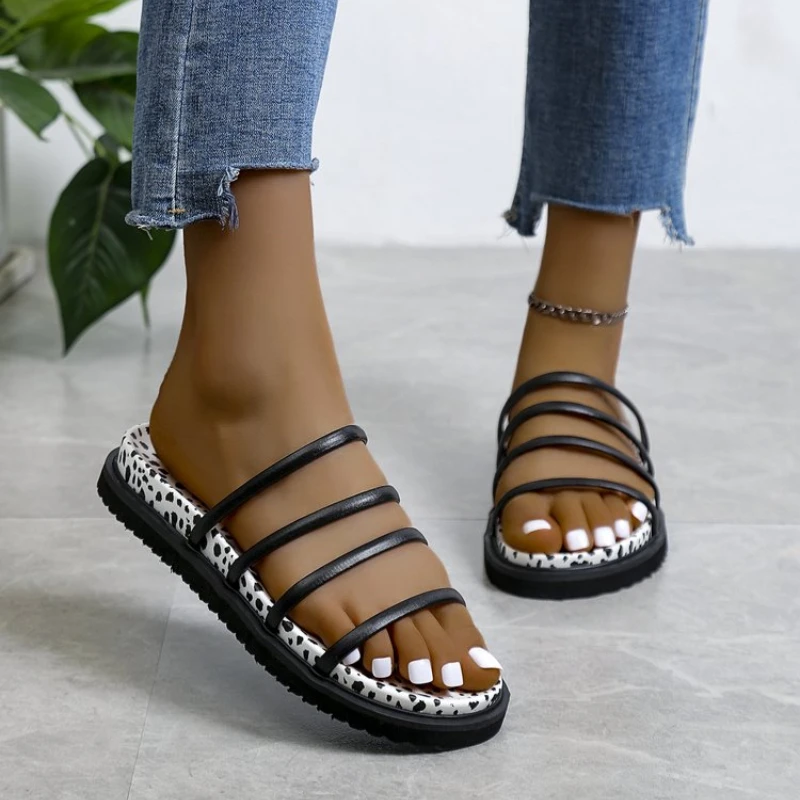 

Женские босоножки на толстой подошве, летние модные туфли в романтическом стиле, размеры 36-42, 2022