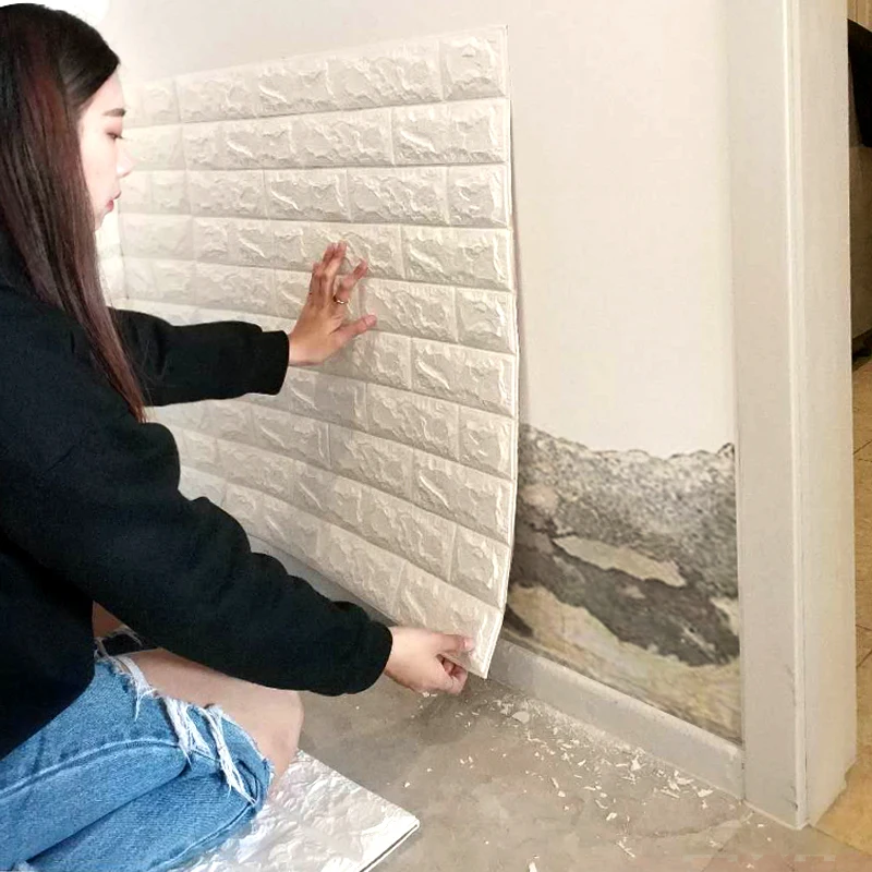 

Самоклеящиеся 3D настенные наклейки, каменные настенные панели, потолочные водонепроницаемые обои для гостиной, туалета, домашний декор