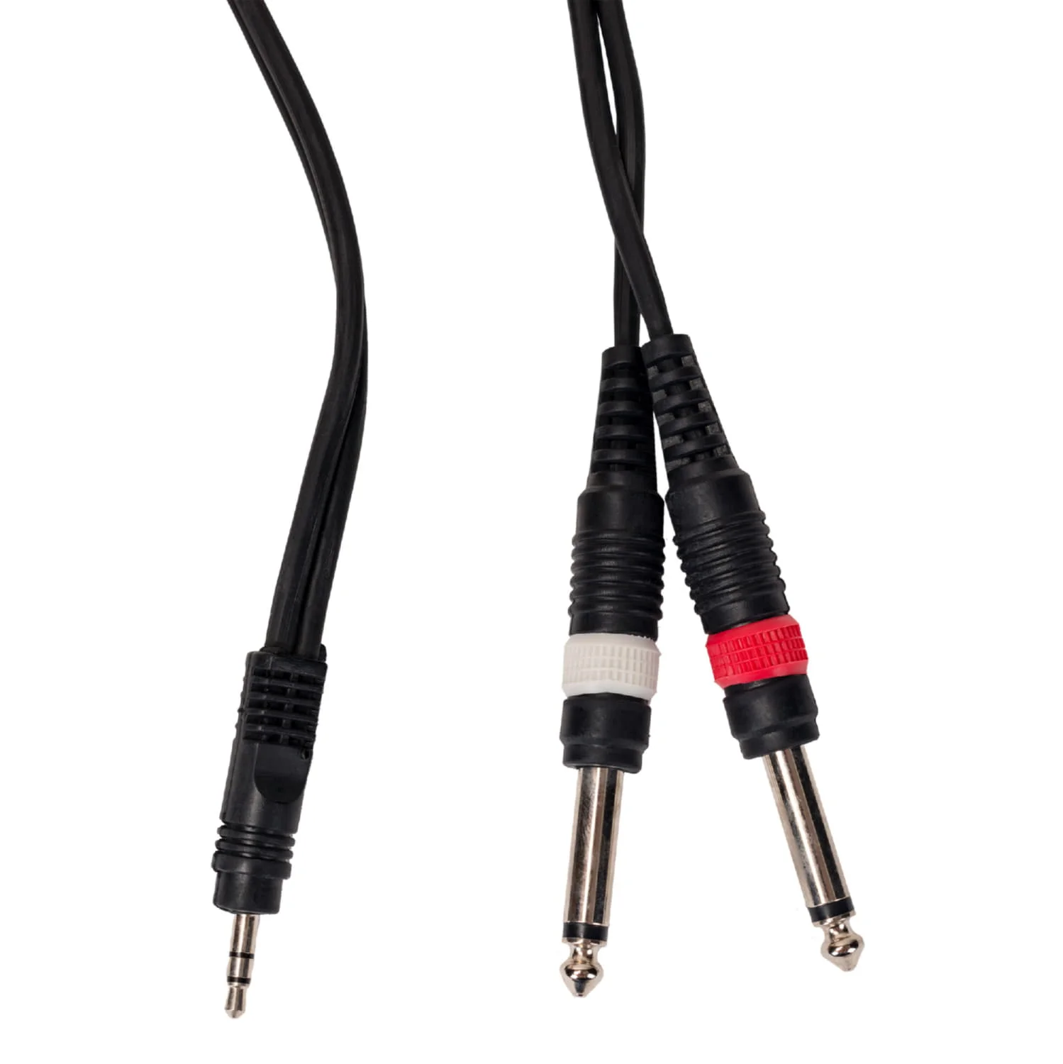 Кабели аудио AUX (инсертные) Rockdale XC-002-1M Кабель мини стерео Jack 1/8"- 2 моно jack 1/4" 1