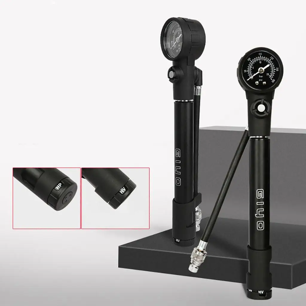 

Portable Bicycle Pump Inflator Aluminum Alloy Mini Mountain Bike Tire