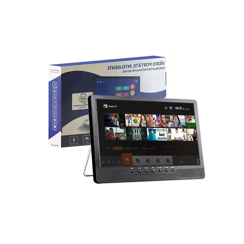 Фото Портативный смарт-телевизор EE1 LED LCD с поддержкой ATSC, ISDB, DVB-T2, Bluetooth, USB, Wi-Fi для кухни №2