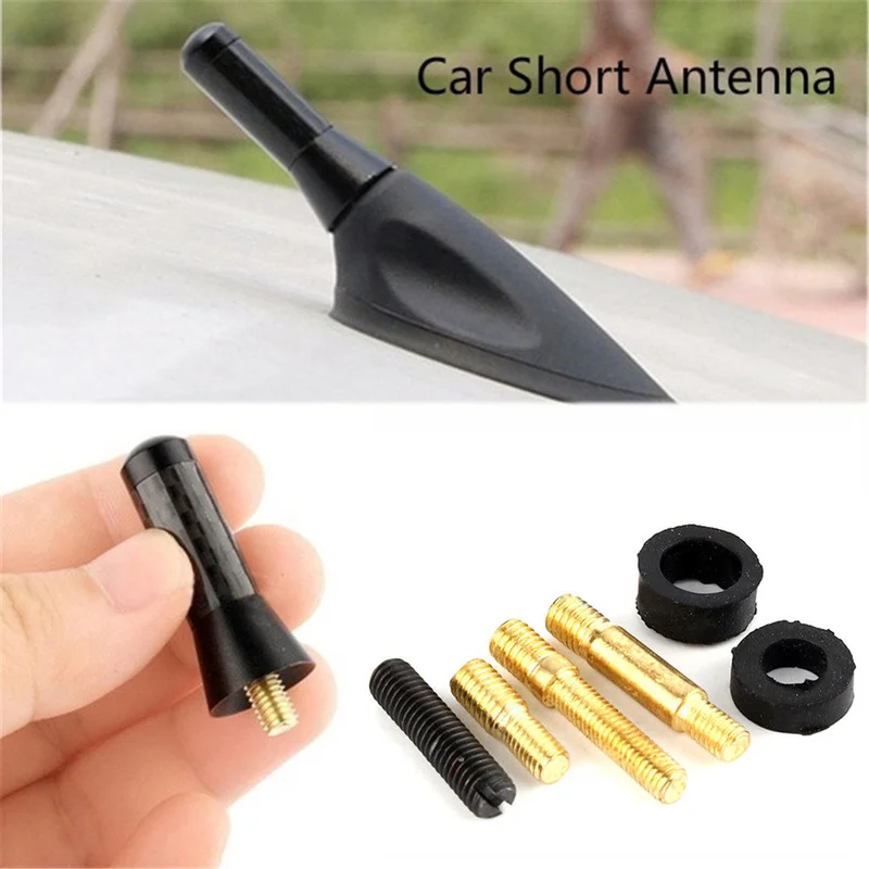 

Car Black Roof Antenna Universal Long Short Auto Roof Carbon Fiber Radio Aerial Accessories Enhanced Signal Tools Accessories