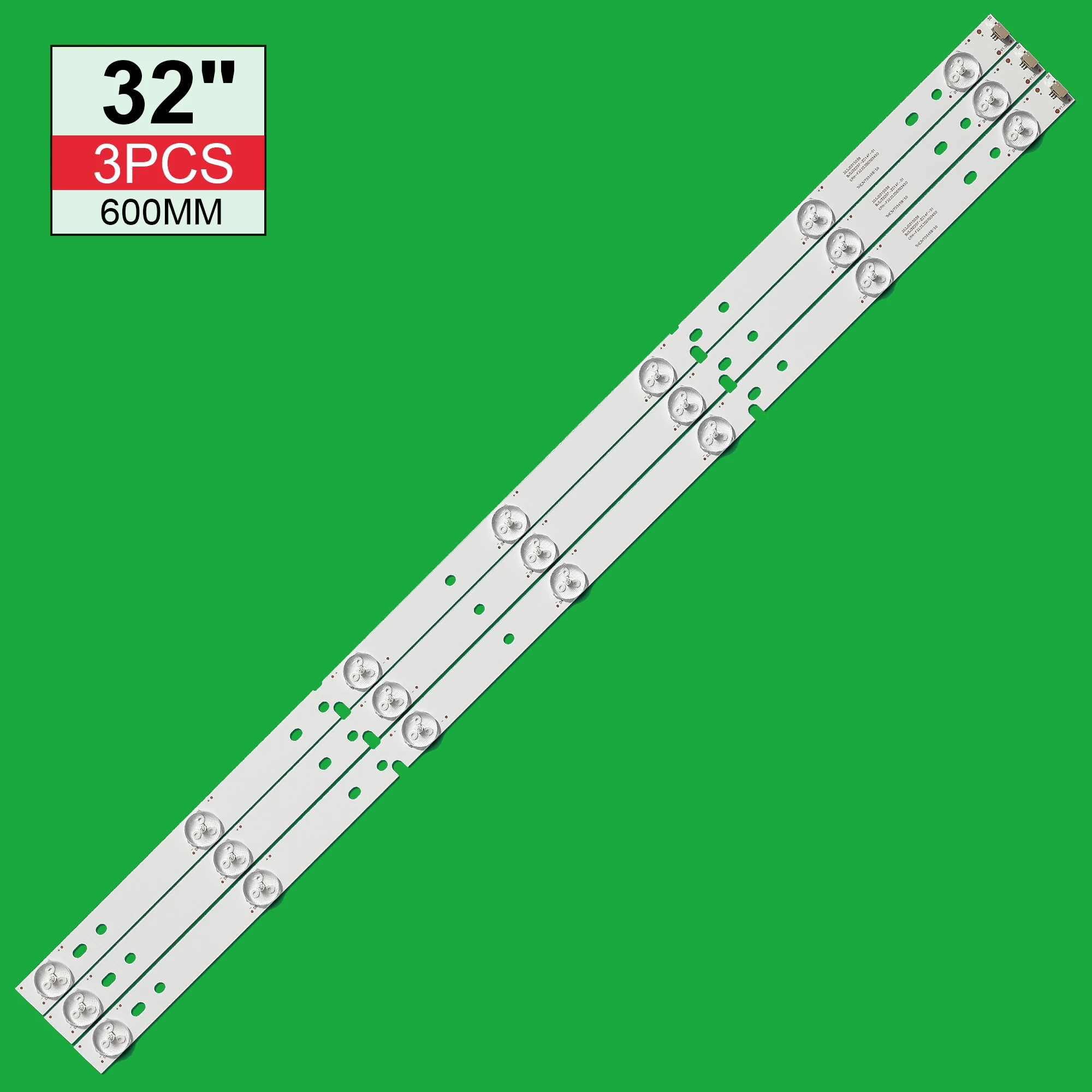 

New 3Pcs LED Backlight strip 7 lamp for haier 32'' LD32U6100 CRH-F323535070345D BJSJ32D07-ZC14F-01 303JD315036