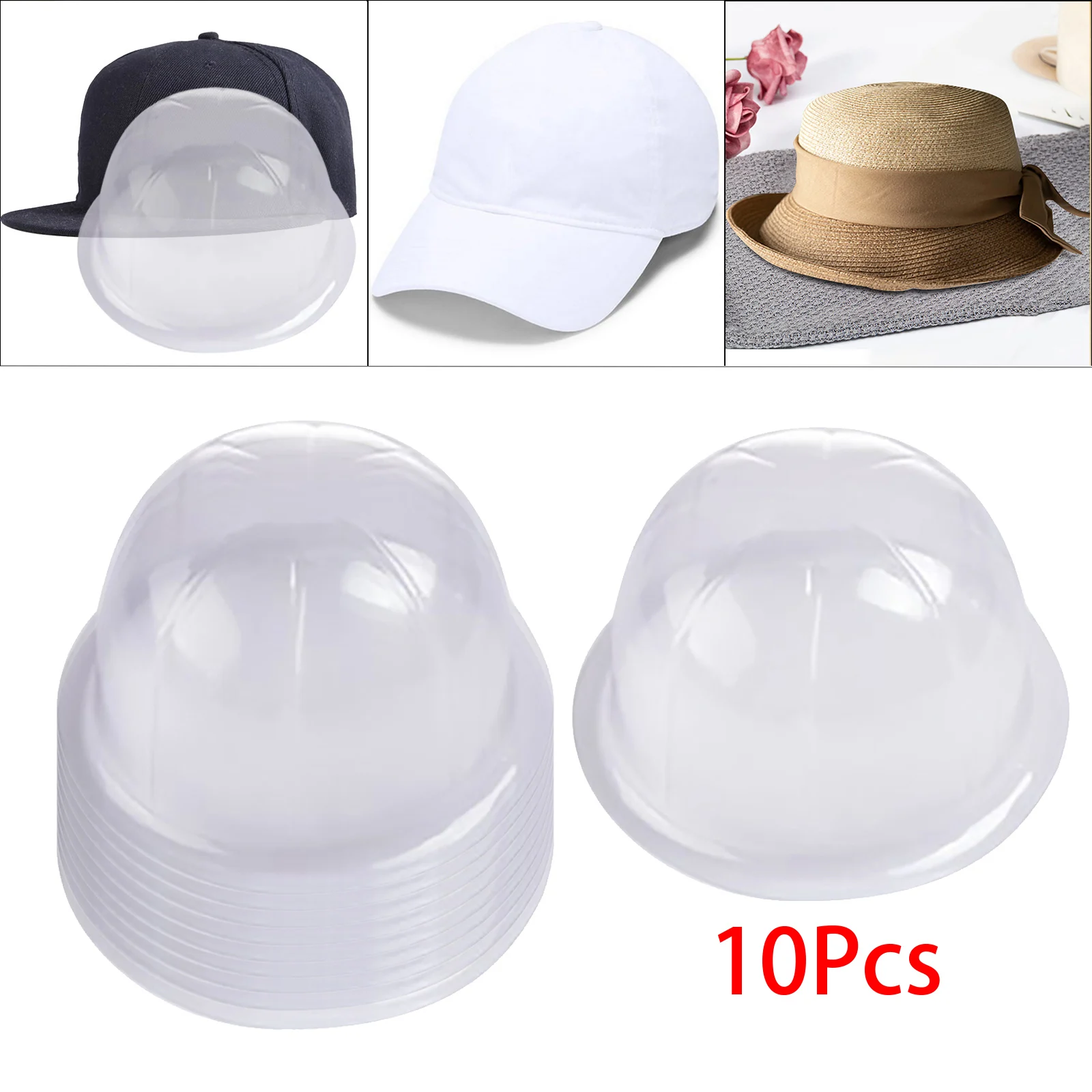 

10x Tabletop Baseball Hat Display Rack Inner Support Head Circumference 54cm Hat Holder for Living Room