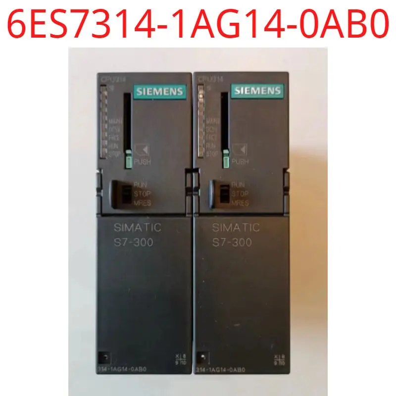 

used Siemens test ok real 6ES7314-1AG14-0AB0 SIMATIC S7-300, CPU 314 Central processing unit with MPI, Integr. power supply 24 V