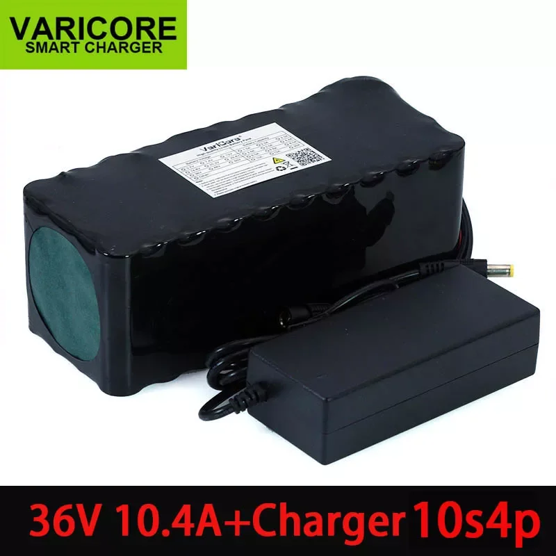 

2023New New36V 10400mAh 18650 Lithium Battery 10.4ah Motorcycle Electric Car Bicycle Scooter batteries with BMS+ 2A Charger