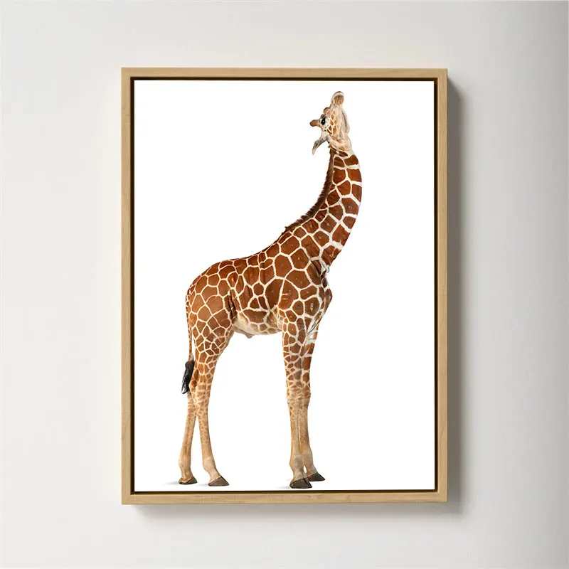 

DUATNS Giraffes Canvas Painting Wall Decaration Decorative Paintings Home Decoration Accessories With Frame Interior Paintings