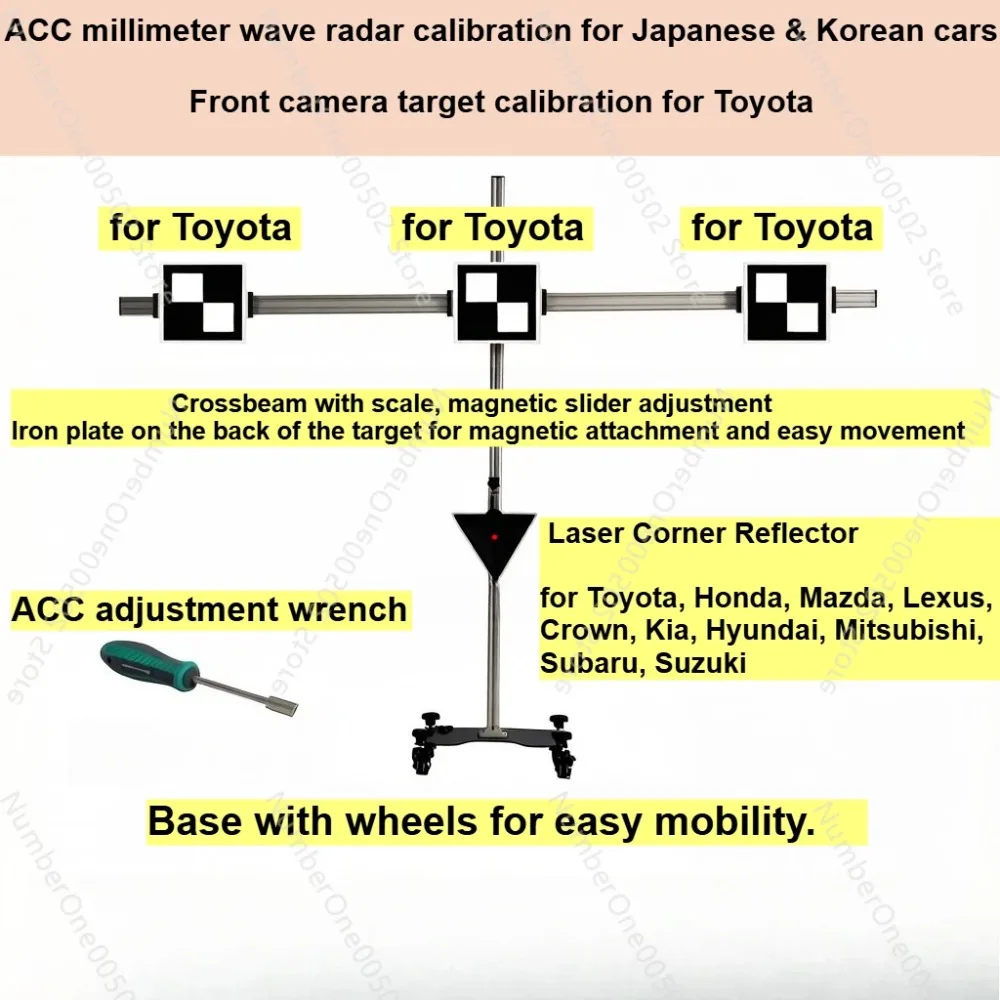 Фото Инструмент для калибровки ADAS с радаром ACC mmWave для Honda, Mitsubishi, Subaru, Suzuki, Kia, Mazda и калибровка передней камеры для Toyota №2