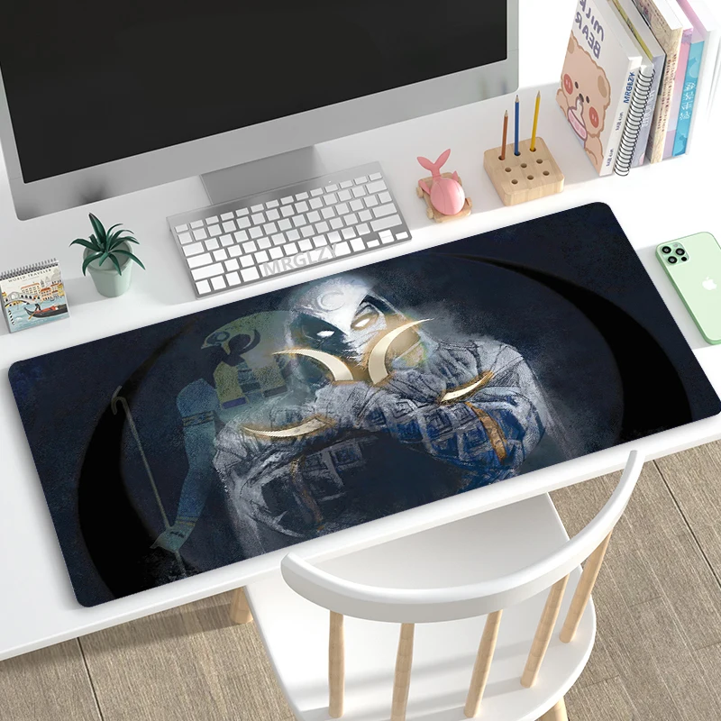 

Коврик для мыши Moon, Настольный коврик, черный игровой коврик для мыши, коврики, резиновые коврики 40*90 см, большой коврик для клавиатуры и мыши...