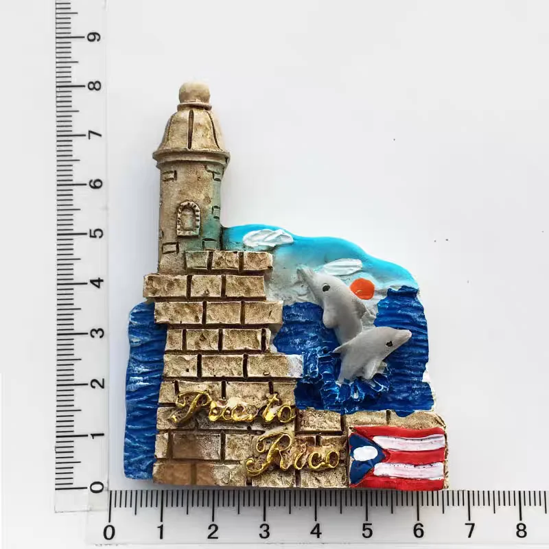 Северная Америка Карибский Пуэрто-Рико 3D магниты на холодильник магнитные