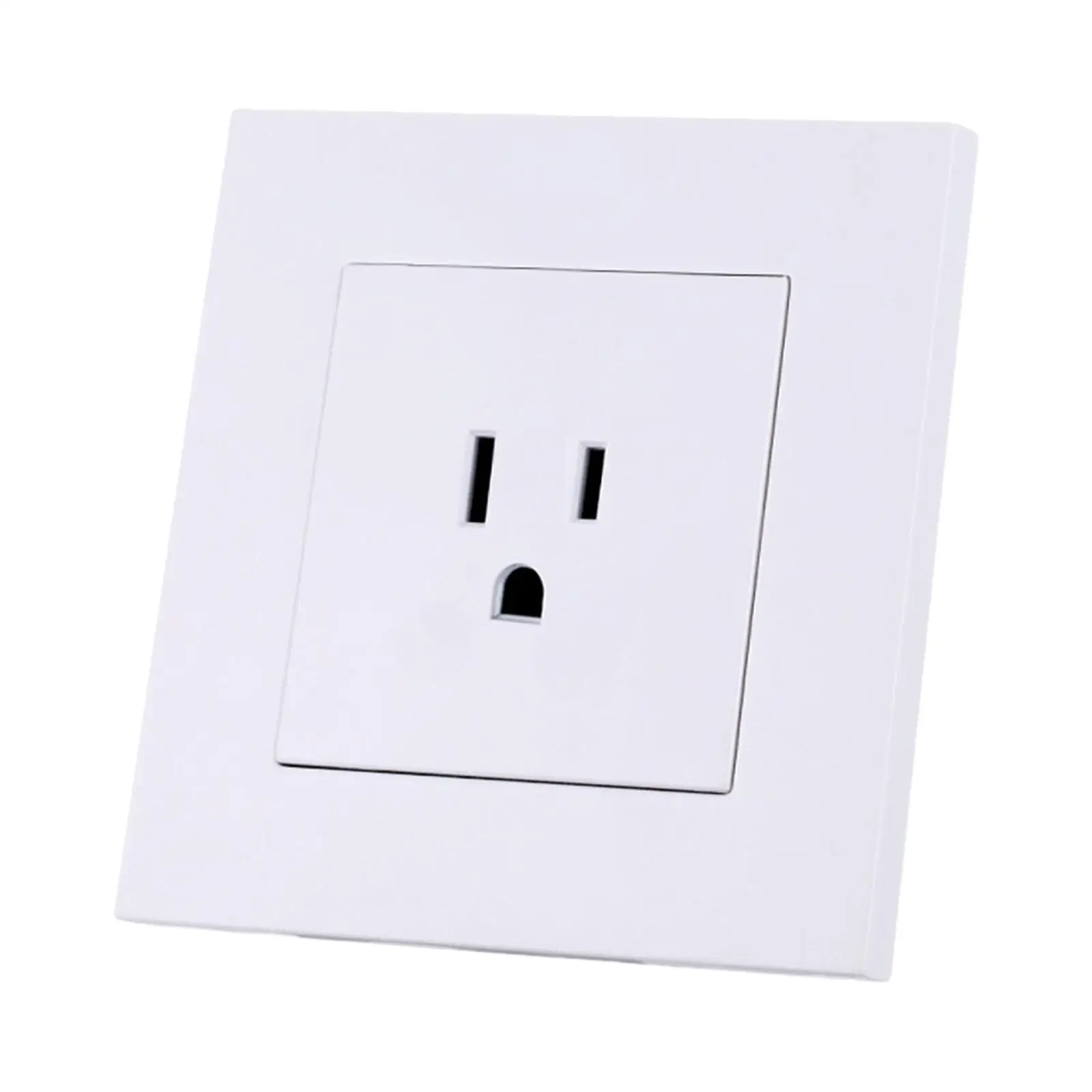 

Outlet Power Socket Panel Mount 15A 110-250V Easy to Install Sturdy Wall Mounted Socket Panel for Office Electronic Supplies