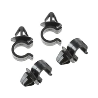 30pcs 12mm black hood support prop rod clips snap for hood cover bumper fender automobile car accessories clamp