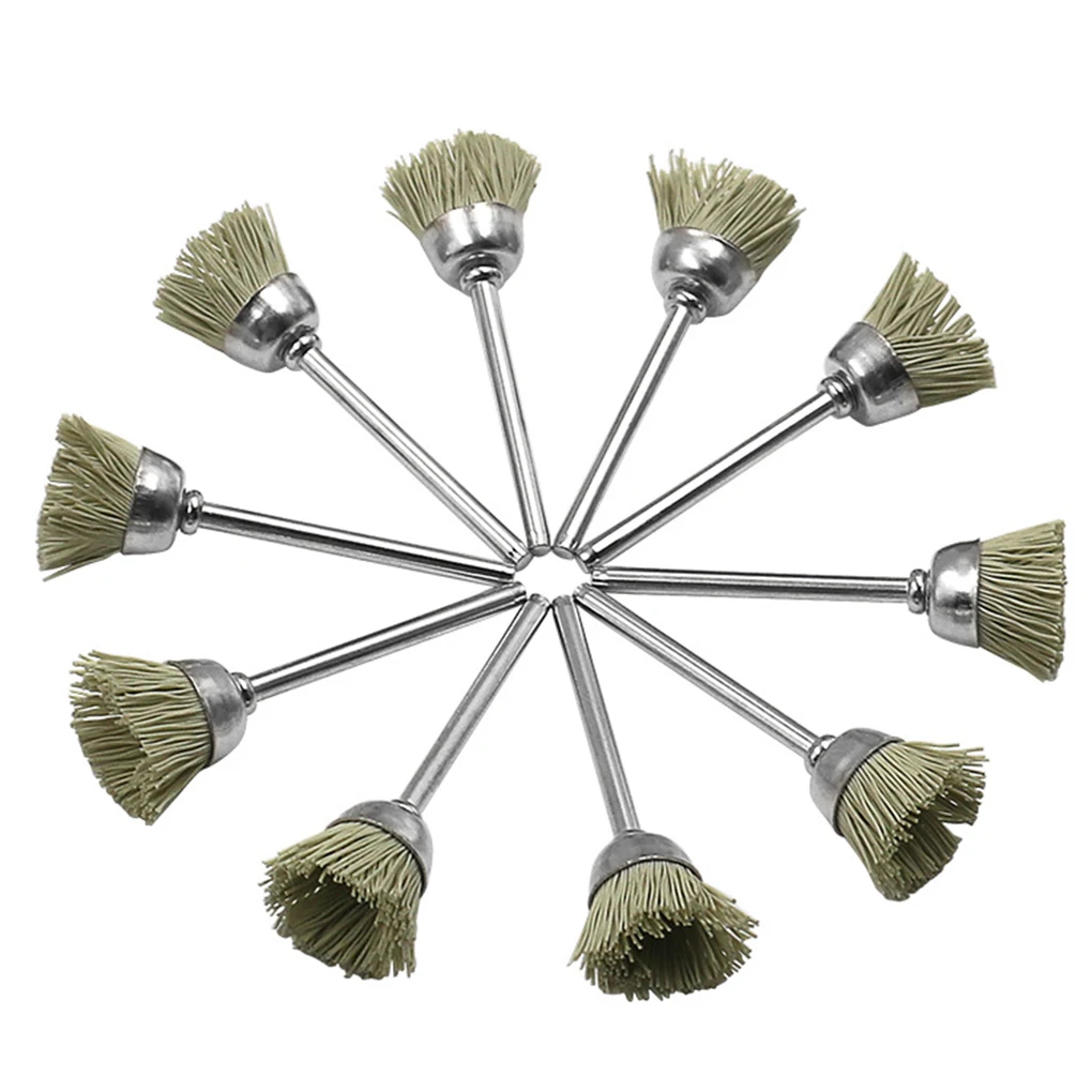 

10pcs Brass Brush Head Grinder Rotary Tools Polishing Hairbrush Materials
