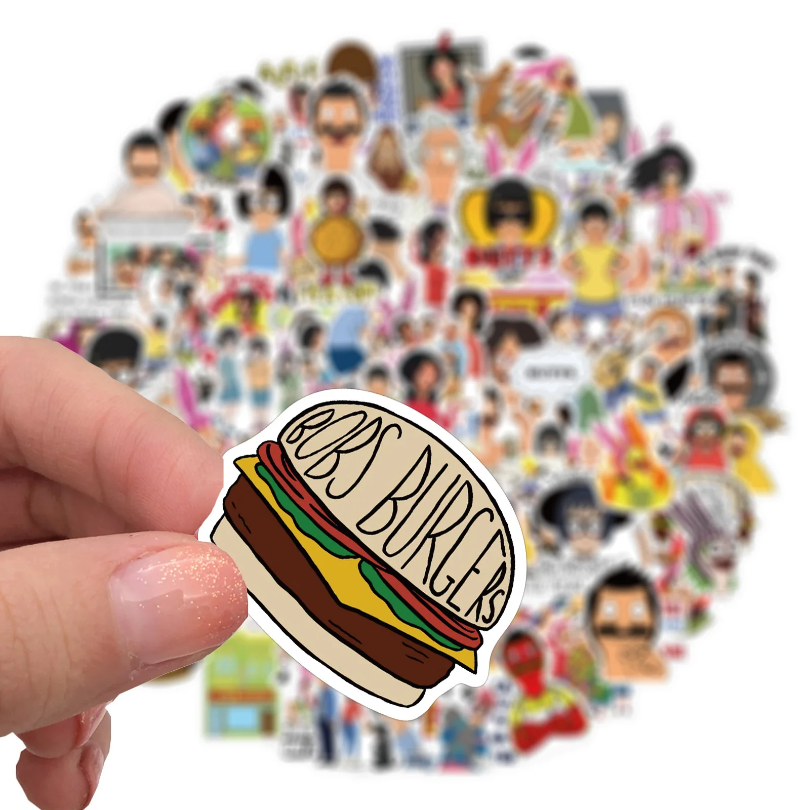 100 листов водостойкие стикеры в стиле аниме для украшения чемоданов