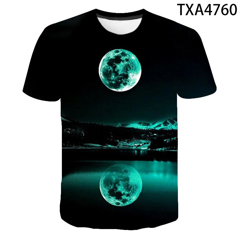 

2020 New Summer 3D T Shirts Starry Sky Casual Streetwear Boy Girl Kids Fashion Men Women Children Printed T-shirt Tops Tee