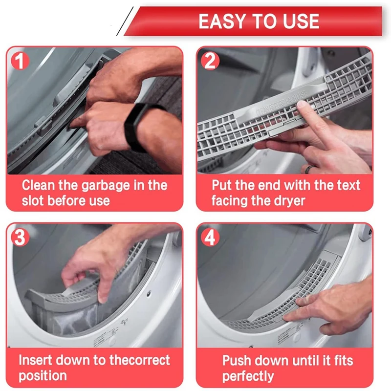 DC61-02595A Корпус фильтра для ворса сушильной машины Экран сушилки Samsung - заменяет