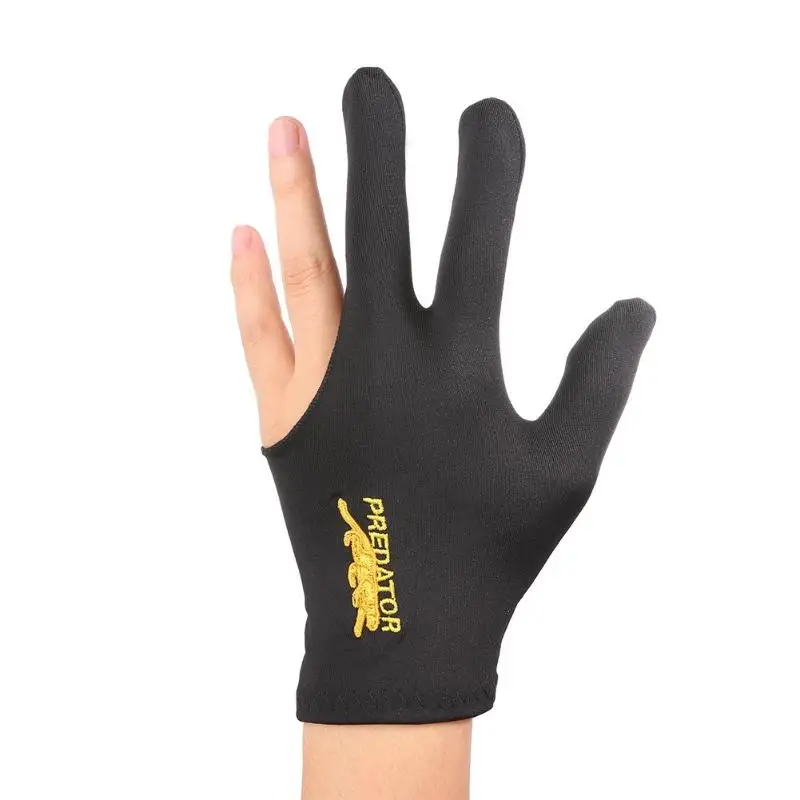 

2022 Snooker Billiard Glove EmbroideryBillard Gloves Left Hand Three Finger Smooth Biliardo Guanti Accessories Fingerless Gloves