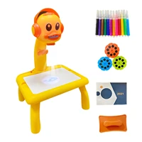 kids projector drawing table painting board desk multifunctional writing arts crafts educational projection machine drawing toy