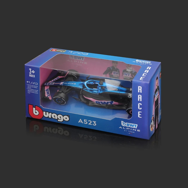 Bburago Масштаб 1:43 Литая Под Давлением Модель BWT Alpine A523 F1 Игрушечный Автомобиль В
