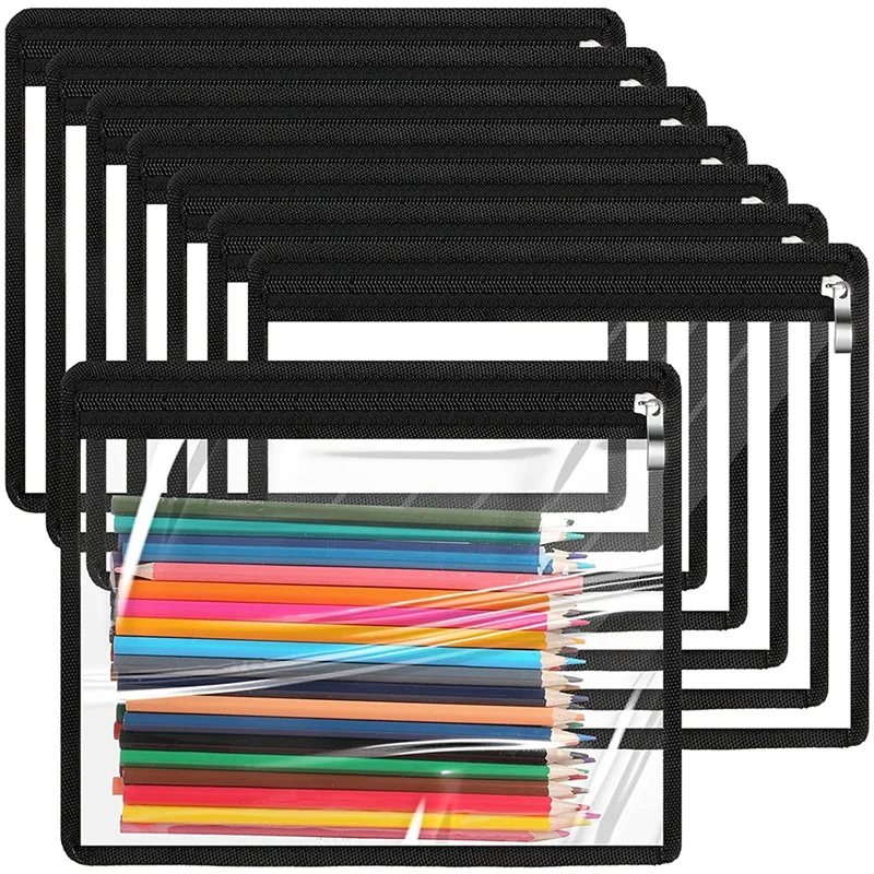 

8 шт., прозрачные сумки на молнии