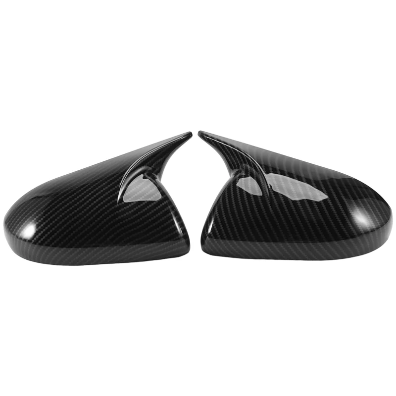 

Side Rearview Mirror Cover for 6 2009-2015 Mirror Modified Horns Carbon Fiber Shell Reverse Caps A