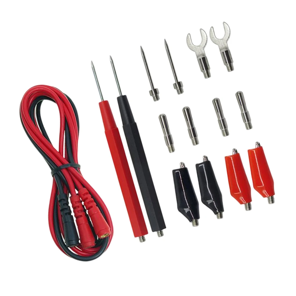 

P1500 Test Leads Kit Alligator Clip Insulation Coating U-Type Clamp