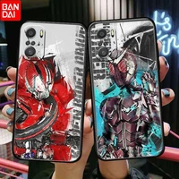 masked rider anime phone case for xiaomi mi 11 lite pro ultra 10s 9 8 mix 4 fold 10t 5g black cover silicone back prett