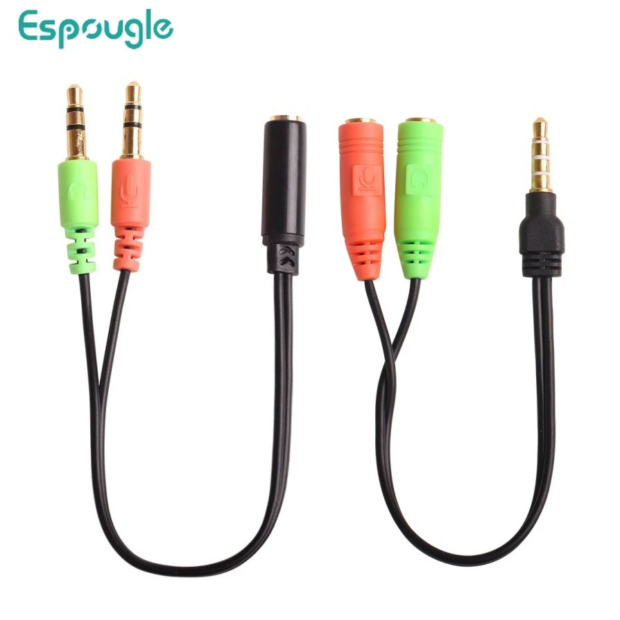 

300pcs 19CM 3.5mm Y Splitter Audio AUX Cable 1 Male To 2 Female/1 Famale To 2 Male Headset Splitter Adapter for Phone Computer