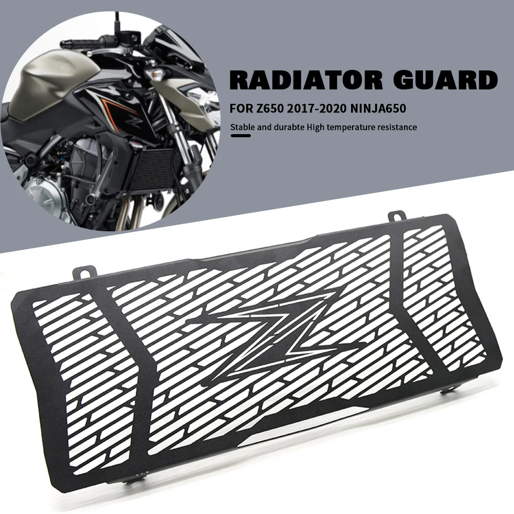 

Z-650 Z 650 Motorcycle Stainless Steel Radiator Grille Guard Protection Cover Radiator Cover For KAWASAKI Z650 2017 2018-2020