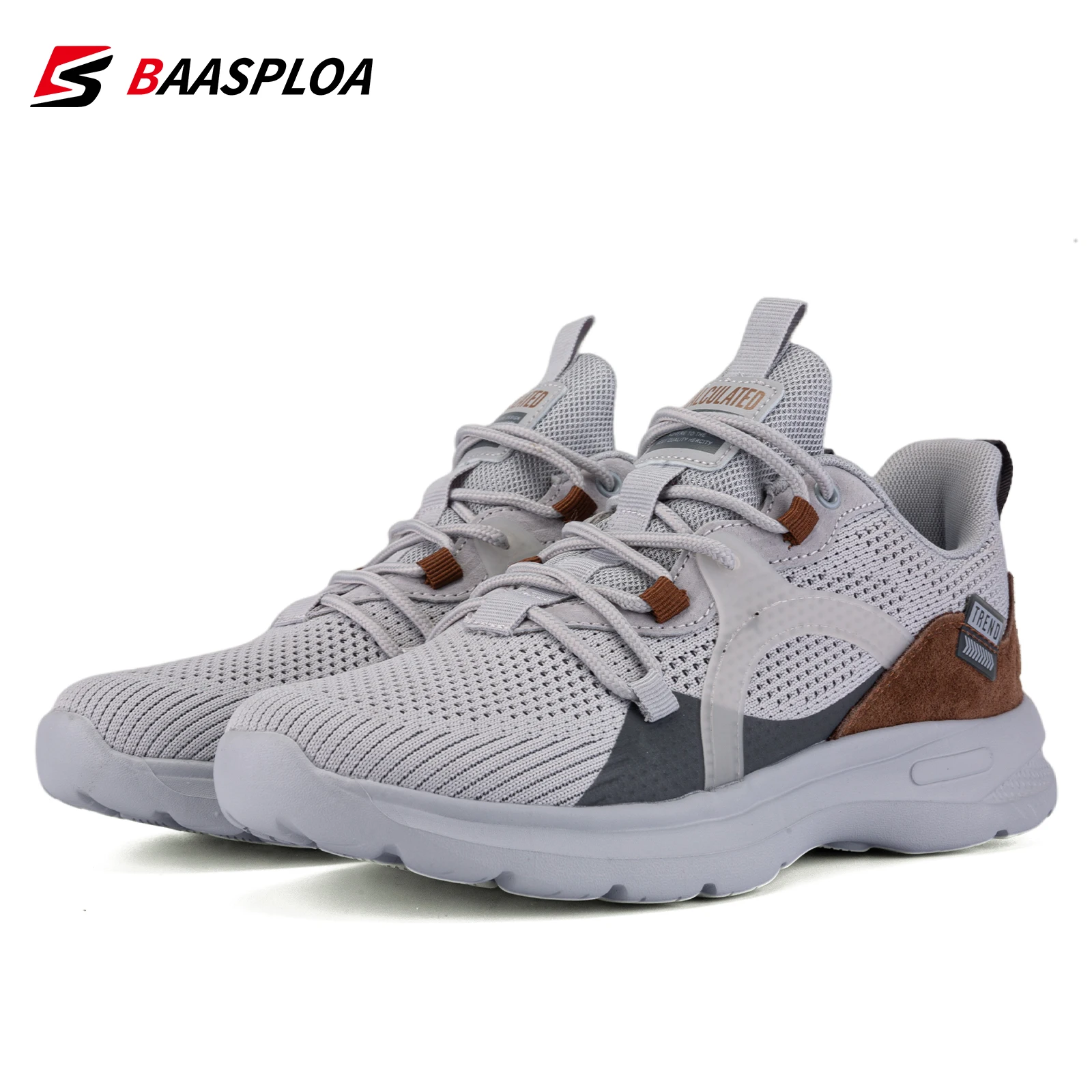 Новинка 2022 мужские спортивные кроссовки Baasploa легкие вязаные прогулочные туфли