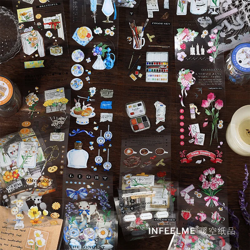 

1pcs/1lot Decorative Adhesive Tapes Flower Garden Scrapbooking DIY Paper Japanese Stickers 3m