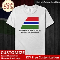 force republic of the gambia gmb gambian gm air short sleeve t shirt ashion hip hop loose casual t shirt
