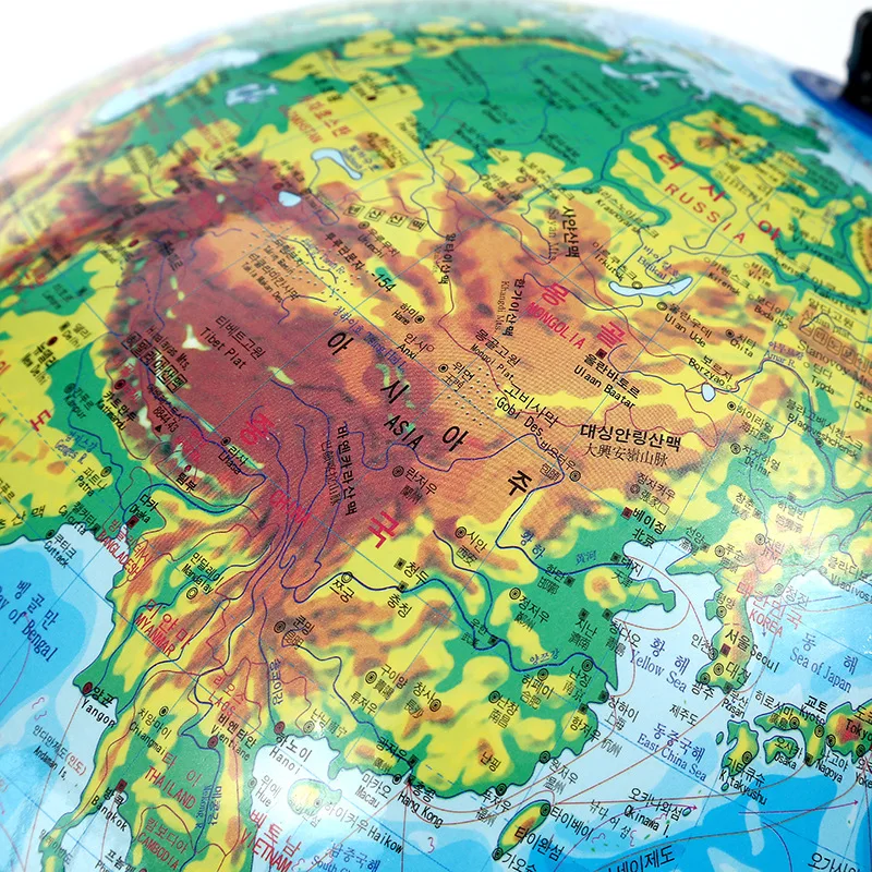 Топография на корейском языке полностью пластиковый круглый Курс географии